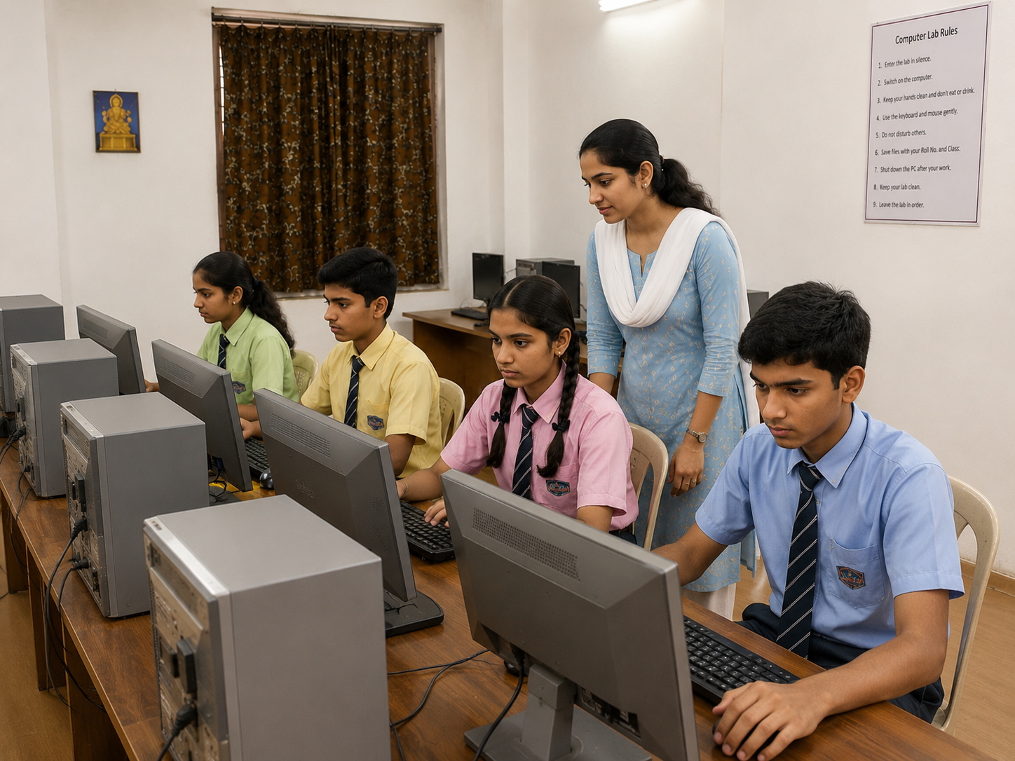 School students participating in a MiindKraft assessment